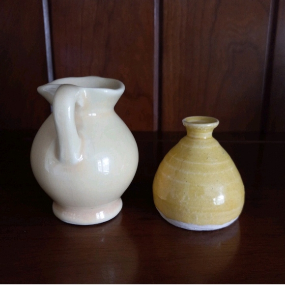 Handmade Multicolor Pottery Mini Vase Mixed Lot Mokiware Clay Ceramic - Picture 12 of 16